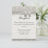 ウェディングレセプションカスタマイズ可能な招待テンプレート 招待状 (スタンド正面)