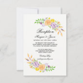 ウェディングレセプションカードフローラ詳細挿入 招待状 (正面)