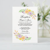 ウェディングレセプションカードフローラ詳細挿入 招待状 (スタンド正面)