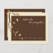 ウェディングレセプションカード::さくらんぼ3L 招待状 (正面/裏面)