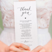 ウェディングレセプションサンキューカードエレガントロマンチック
