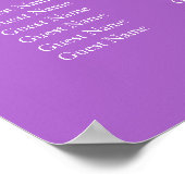 ウェディングレセプションシーティングチャート – 四角 ポスター (角)