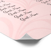 ウェディングレセプションシーティングチャート – 標準サイズ ポスター (角)