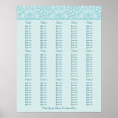 ウェディングレセプションシーティングチャート – 標準サイズ ポスター (正面)
