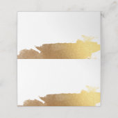 ウェディングレセプションスタイリッシュ豪華な金箔金ゴールド プレイスカード (外部開封)