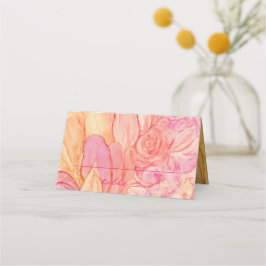 ウェディングレセプションテントカードフレッシュな花 プレイスカード