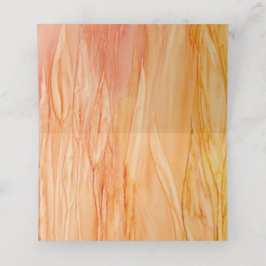 ウェディングレセプションテントカードフレッシュな花 プレイスカード (内部開封)