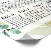 ウェディングレセプションテーブル番号座席表の記号 ポスター (角)