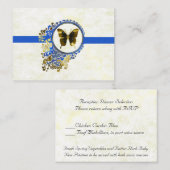 ウェディングレセプションディナー選択カード エンクロージャーカード (正面/裏面)