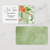 ウェディングレセプションドリンクチケットエンクロージャカード エンクロージャーカード (正面/裏面)