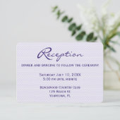 ウェディングレセプションパープルハート 招待状 (スタンド正面)