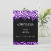 ウェディングレセプションパープルライト 招待状 (スタンド正面)