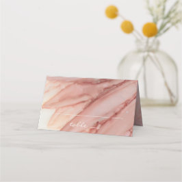 ウェディングレセプションピンクスで素敵な折り畳みテントカード プレイスカード