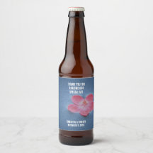 ウェディングレセプションピンクフラワーゲスト感謝していのお願い