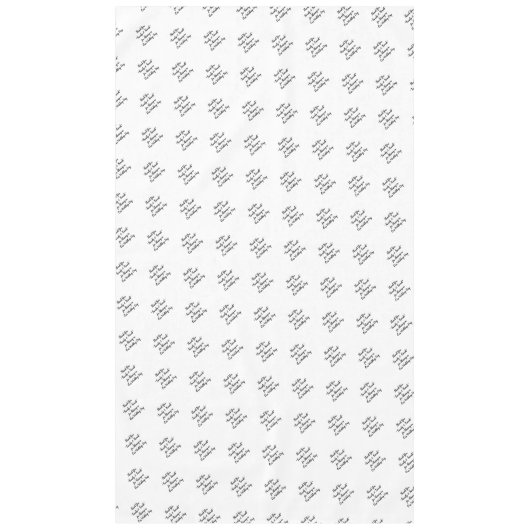 ウェディングレセプションファミリーフレンズテーブルタイポグラフィ テーブルクロス (正面)