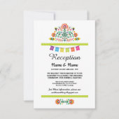 ウェディングレセプションフィエスタカードメキシカンインサート 招待状 (正面)