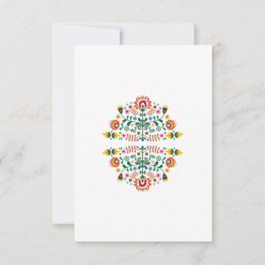 ウェディングレセプションフィエスタカードメキシカンインサート 招待状 (裏面)