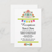 ウェディングレセプションフィエスタカードメキシカンインサート 招待状 (正面/裏面)