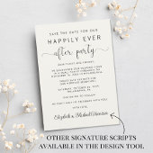 ウェディングレセプションフォトクリーム日付を保存 案内状