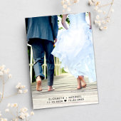 ウェディングレセプションフォトクリーム日付を保存 案内状