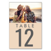 ウェディングレセプションフォトテーブル番号 テーブルナンバー (正面)