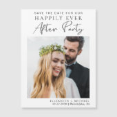 ウェディングレセプションフォトデイトマグネットを保存 (正面)