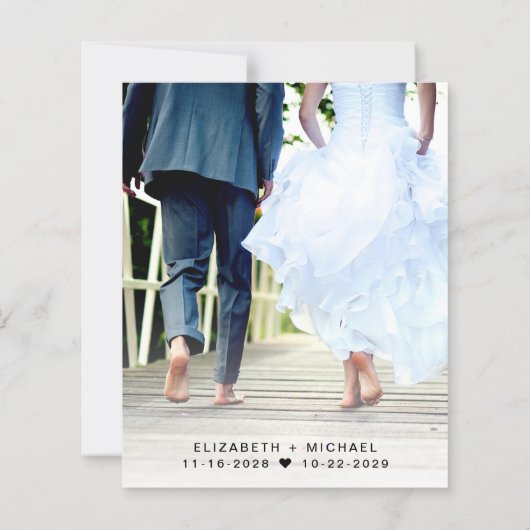 ウェディングレセプションフォト日付の保存 (裏面)