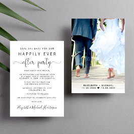 ウェディングレセプションフォト日付の保存 案内状