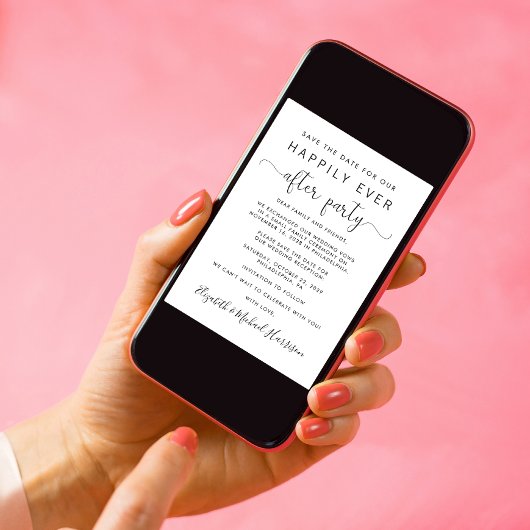 ウェディングレセプションフォト日付の保存 案内状