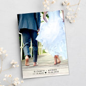 ウェディングレセプションフォト赤面日付の保存 案内状