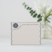 ウェディングレセプションブライダルシャワーアドバイスウェルウィッシュ インビテーションポストカード (スタンド正面)