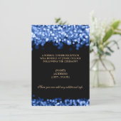 ウェディングレセプションブルーライト 招待状 (スタンド正面)