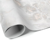 ウェディングレセプションホワイトシルバーシンプル金ゴールドエレガント ラッピングペーパー (ロールコーナー)