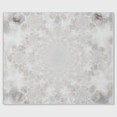 ウェディングレセプションホワイトシルバーシンプル金ゴールドエレガント ラッピングペーパー (フラット)