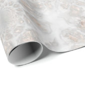 ウェディングレセプションホワイトシルバーシンプル金ゴールドエレガント ラッピングペーパー (ロールコーナー)