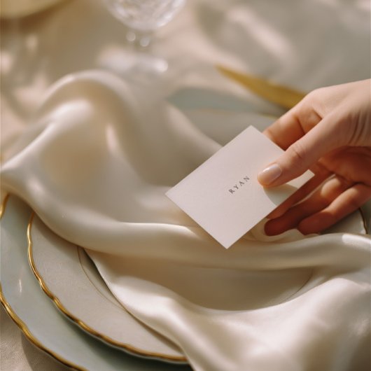 ウェディングレセプションミニゲストのプロファイルカード4 in 1 案内状