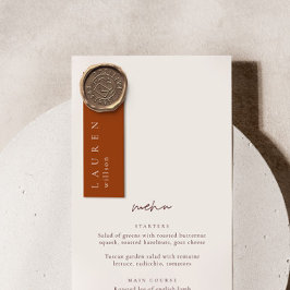 ウェディングレセプションミニゲストのプロファイルカード6 in 1 案内状