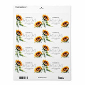 ウェディングレセプションミニシャンパンラベルの特典 ラベル (フルシート)