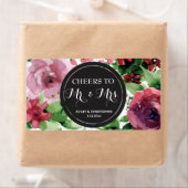 ウェディングレセプションミニシャンパンラベルフローラ ラベル (インサイチュ)