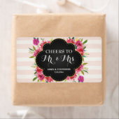 ウェディングレセプションミニシャンパンラベルフローラ ラベル (インサイチュ)