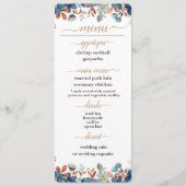 ウェディングレセプションメニューカード メニュー (正面)