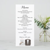 ウェディングレセプションメニュー新郎新婦 メニュー (スタンド正面)