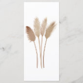 ウェディングレセプションメニュー |パンパスグラス メニュー (裏面)