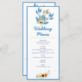 ウェディングレセプションメニュー メニュー (正面/裏面)