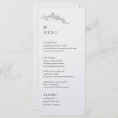 ウェディングレセプションメニュー メニュー (正面/裏面)