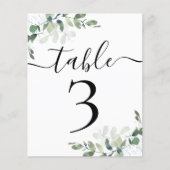 ウェディングレセプションユーカリ表番号3 (正面)