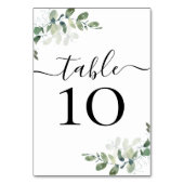 ウェディングレセプションユーカリ表番号 テーブルナンバー (裏面)