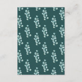 ウェディングレセプションユーカリ離れスミントグリーン エンクロージャーカード (裏面)