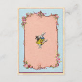 ウェディングレセプションワンダーランドフラワーラビット エンクロージャーカード (裏面)