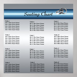 ウェディングレセプション座席表ポスター ポスター